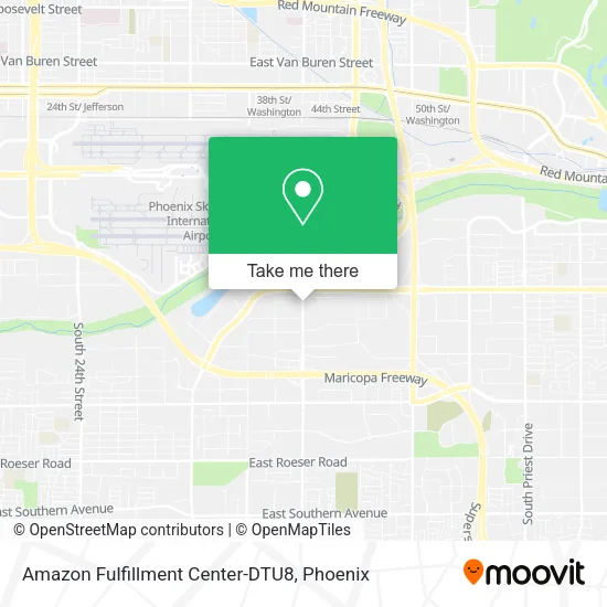 Mapa de Amazon Fulfillment Center-DTU8