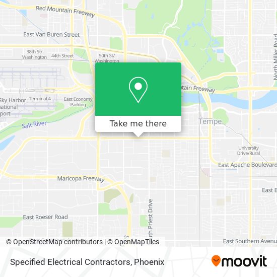 Specified Electrical Contractors map