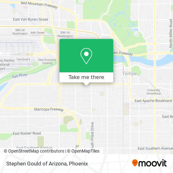 Mapa de Stephen Gould of Arizona