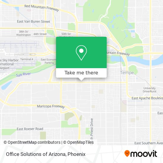 Office Solutions of Arizona map