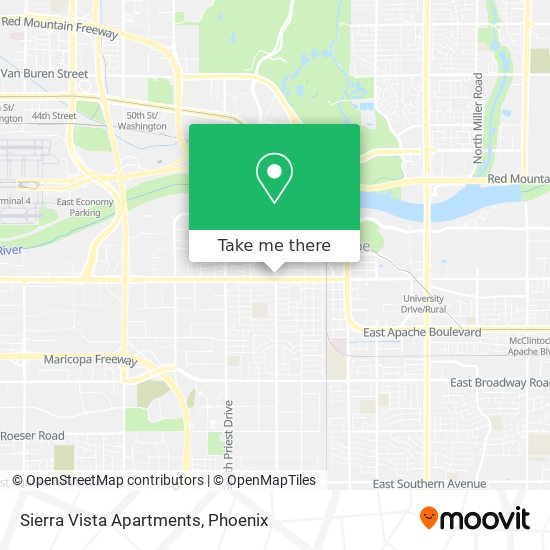 Mapa de Sierra Vista Apartments