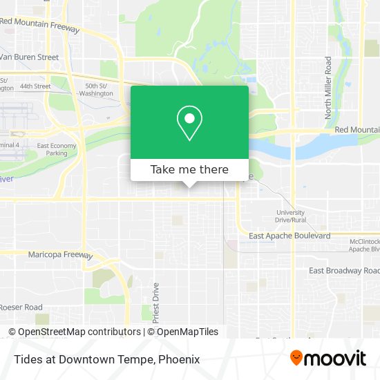 Tides at Downtown Tempe map