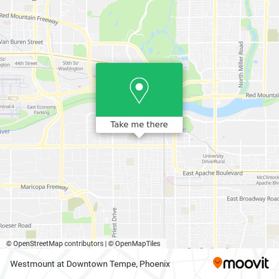 Mapa de Westmount at Downtown Tempe