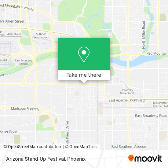Arizona Stand-Up Festival map