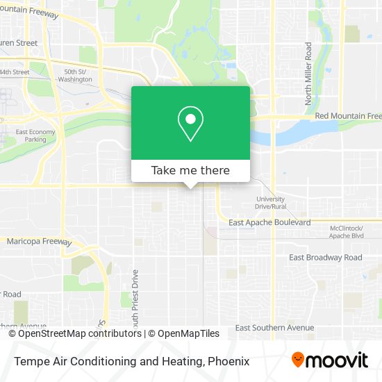 Mapa de Tempe Air Conditioning and Heating