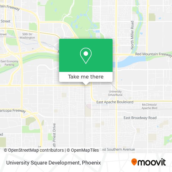 University Square Development map