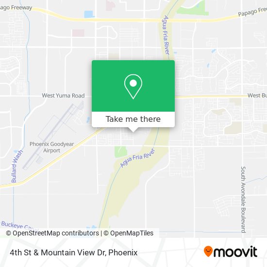 4th St & Mountain View Dr map