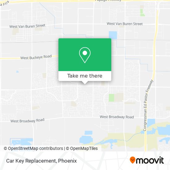 Car Key Replacement map