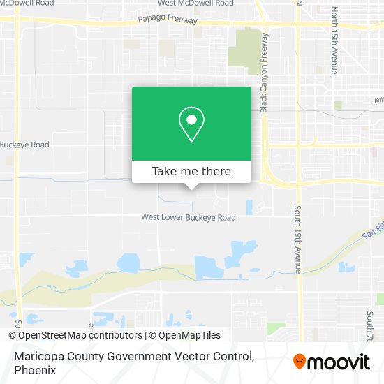 Maricopa County Government Vector Control map