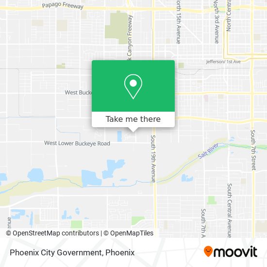 Phoenix City Government map