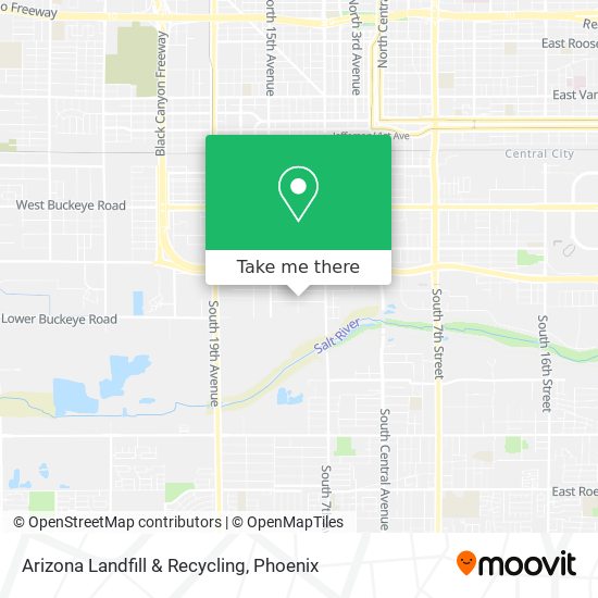 Arizona Landfill & Recycling map