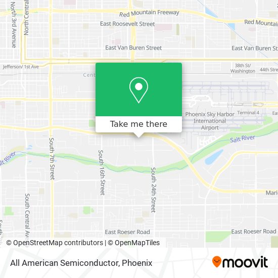 All American Semiconductor map