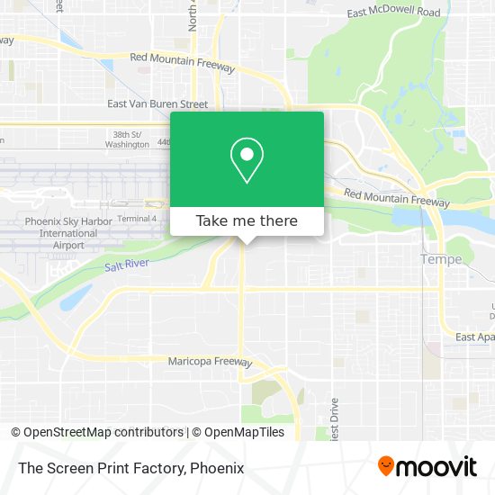 The Screen Print Factory map