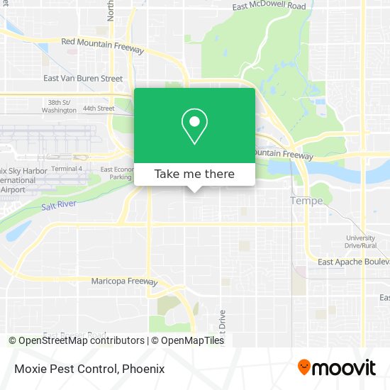 Mapa de Moxie Pest Control