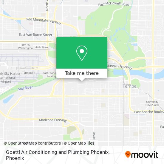 Mapa de Goettl Air Conditioning and Plumbing Phoenix