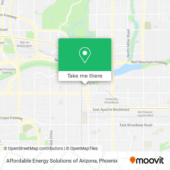 Affordable Energy Solutions of Arizona map