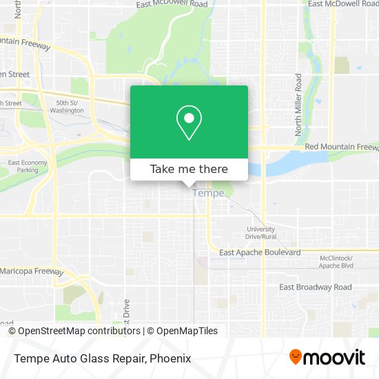 Tempe Auto Glass Repair map