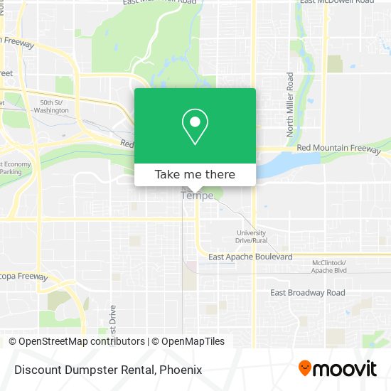 Discount Dumpster Rental map