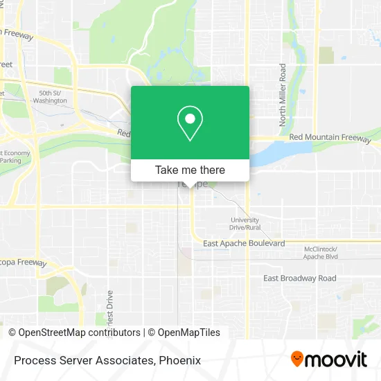 Mapa de Process Server Associates