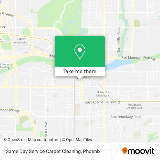 Same Day Service Carpet Cleaning map