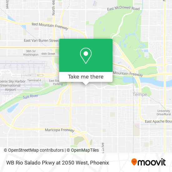 WB Rio Salado Pkwy at 2050 West map