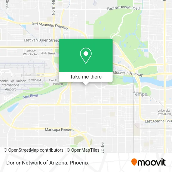 Donor Network of Arizona map