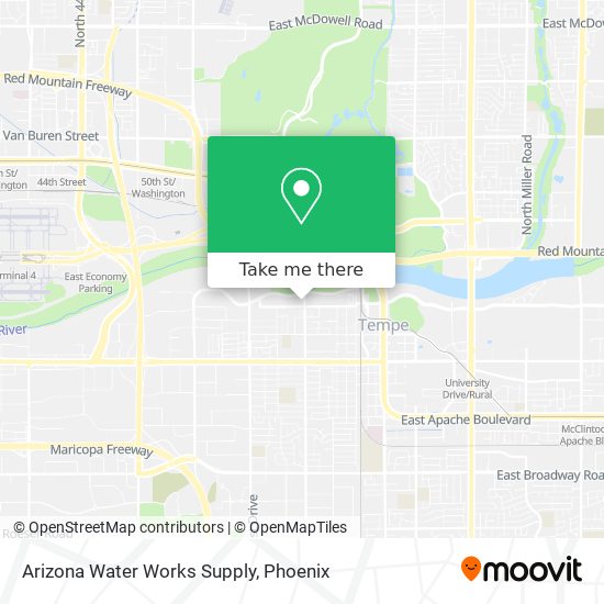 Mapa de Arizona Water Works Supply