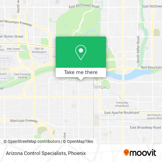 Mapa de Arizona Control Specialists
