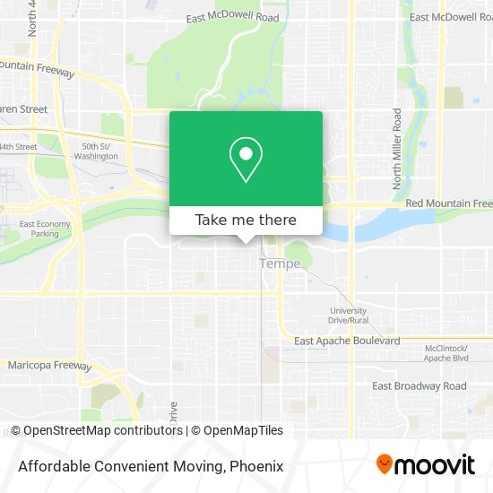 Affordable Convenient Moving map