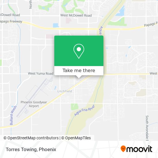 Torres Towing map