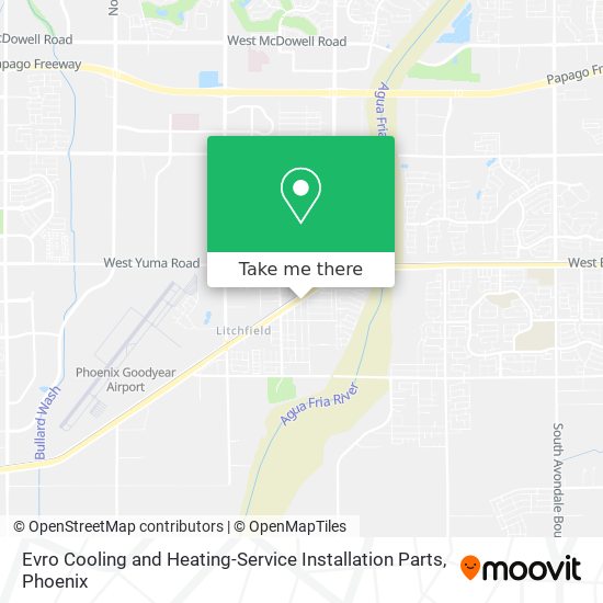 Evro Cooling and Heating-Service Installation Parts map