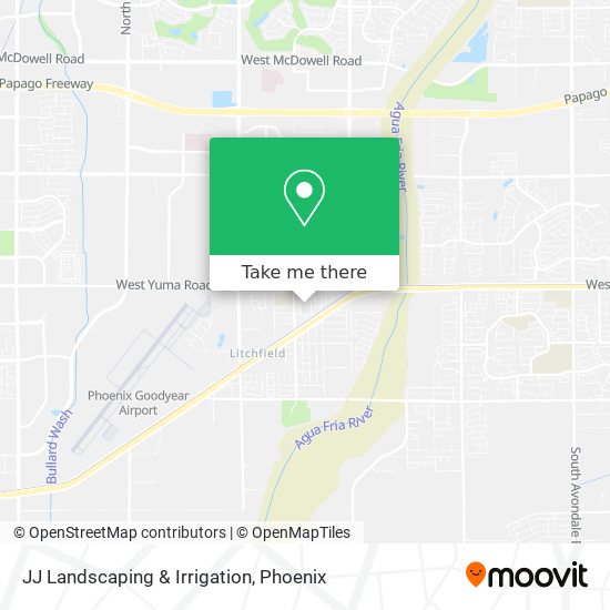 JJ Landscaping & Irrigation map