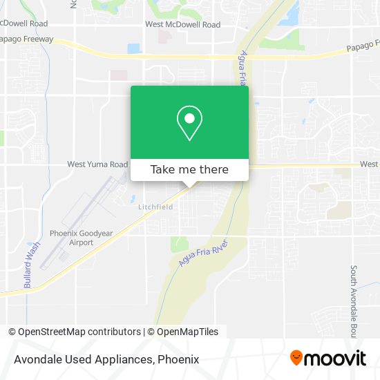 Mapa de Avondale Used Appliances