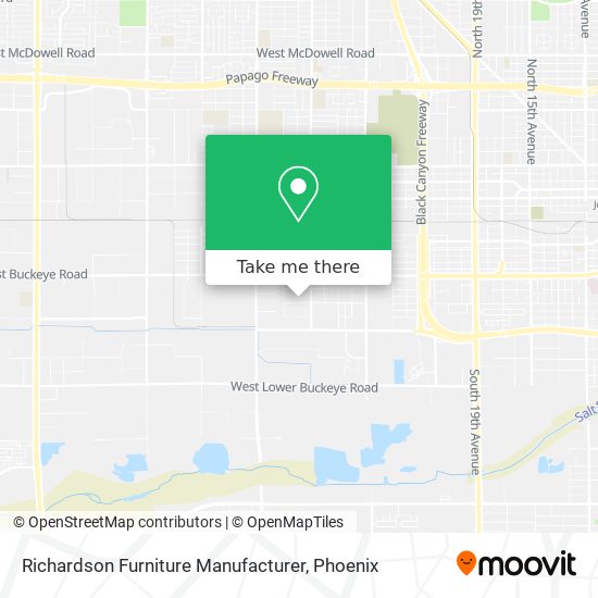 Richardson Furniture Manufacturer map