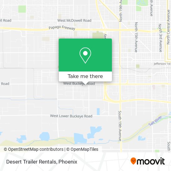 Desert Trailer Rentals map