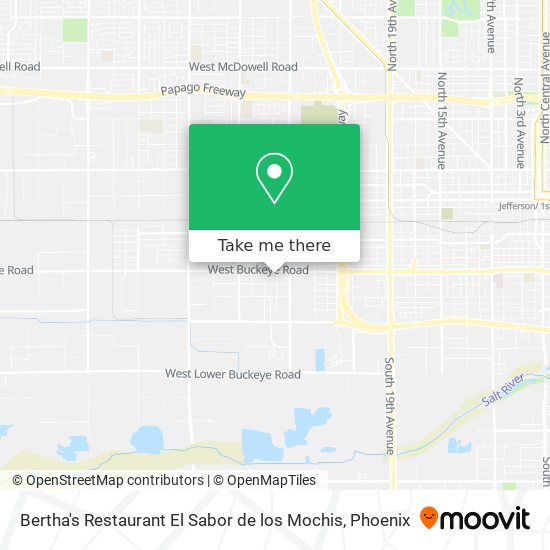 Mapa de Bertha's Restaurant El Sabor de los Mochis