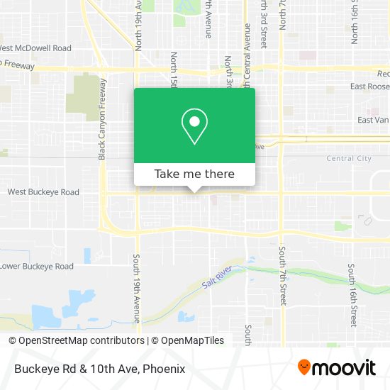 Buckeye Rd & 10th Ave map