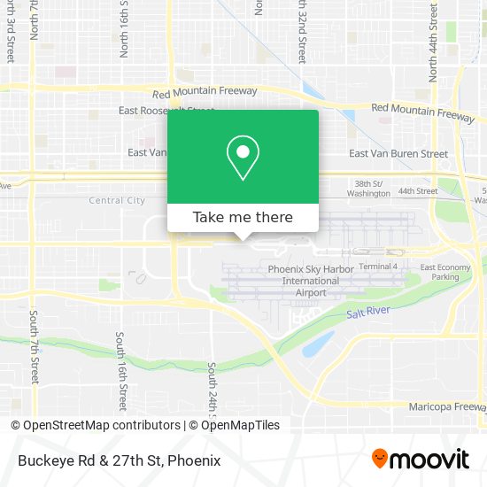Mapa de Buckeye Rd & 27th St