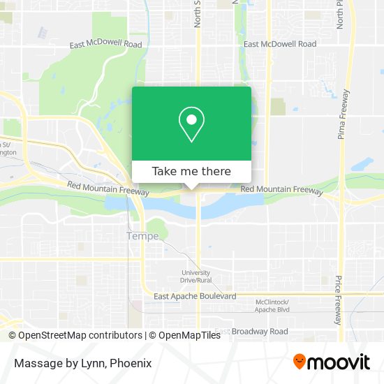 Massage by Lynn map
