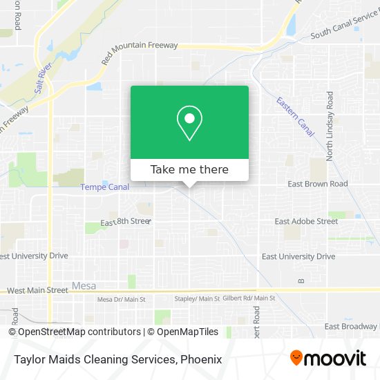 Taylor Maids Cleaning Services map