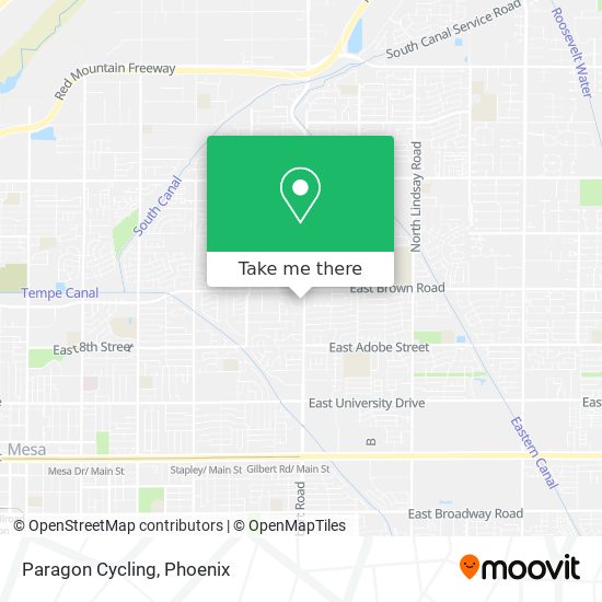 Paragon Cycling map