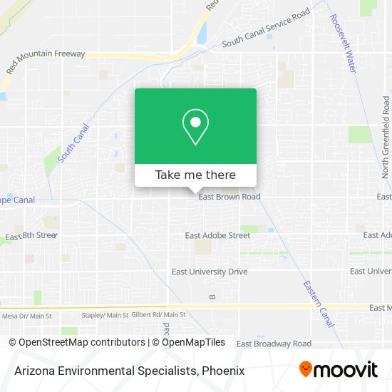 Mapa de Arizona Environmental Specialists