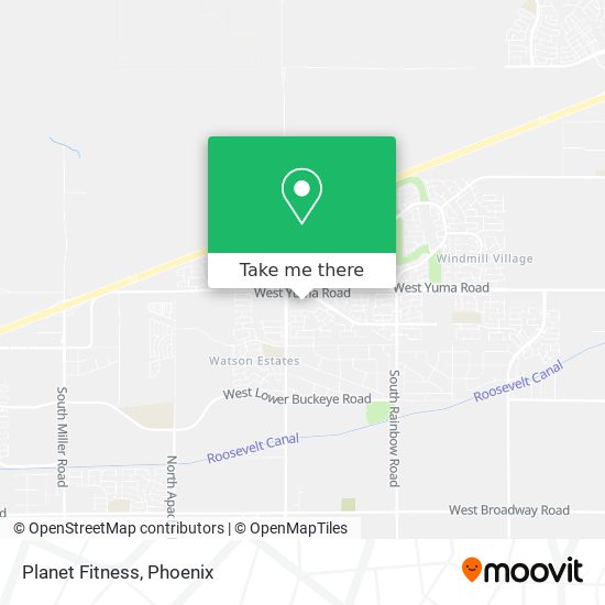 Planet Fitness map