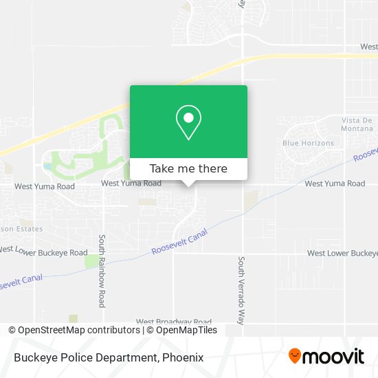 Buckeye Police Department map