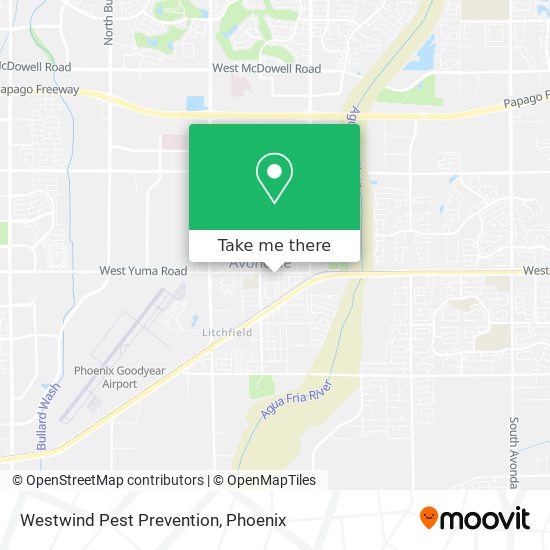Westwind Pest Prevention map