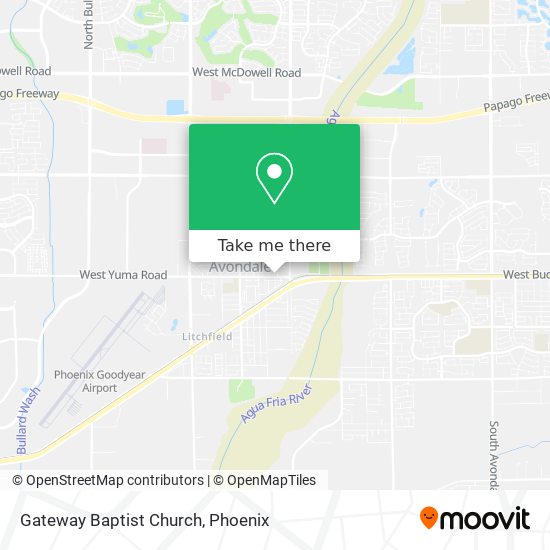 Mapa de Gateway Baptist Church