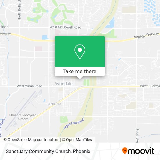 Sanctuary Community Church map