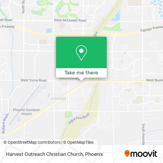 Harvest Outreach Christian Church map