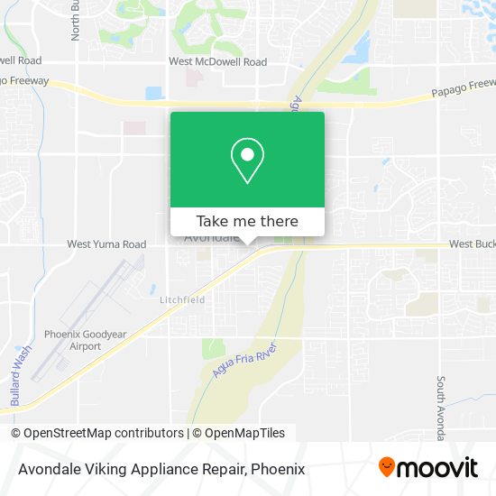 Avondale Viking Appliance Repair map