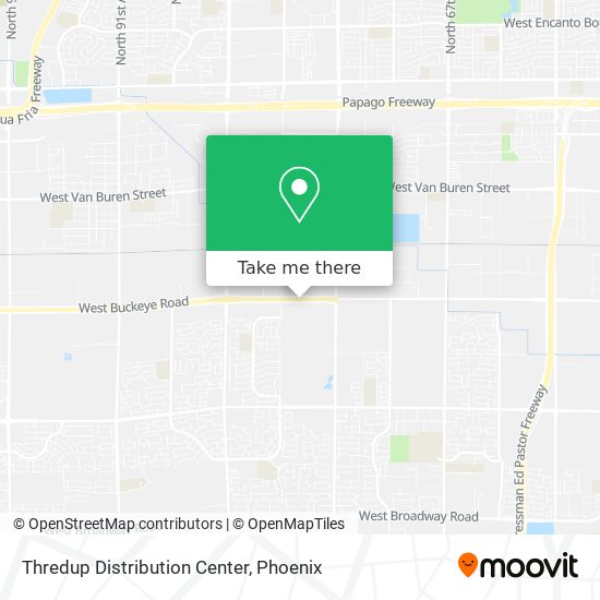 Thredup Distribution Center map